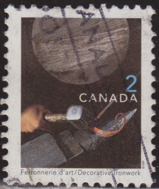 Canada 1999 Scott 1674 Sello º Artesania Oficios Herrero Decorative Ironwork Ferronnerie d'art Michel 1765